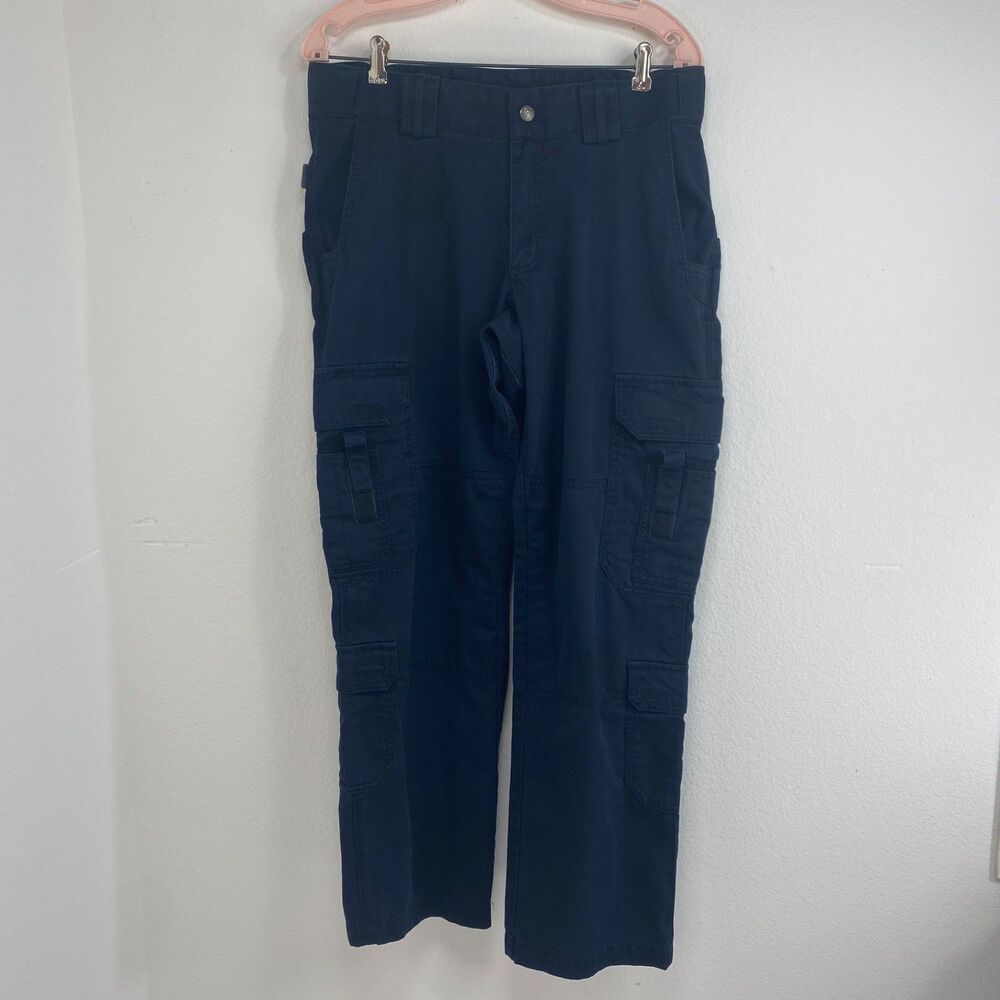 5.11 Tactical Series Navy Blue Cargo Pants Womens Size 12 34/30 Utility Work
